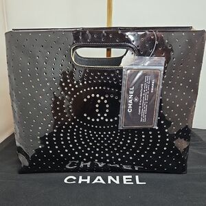 Chanel 2003 limited production 3/way convertable perforated clutch bag Rare Find